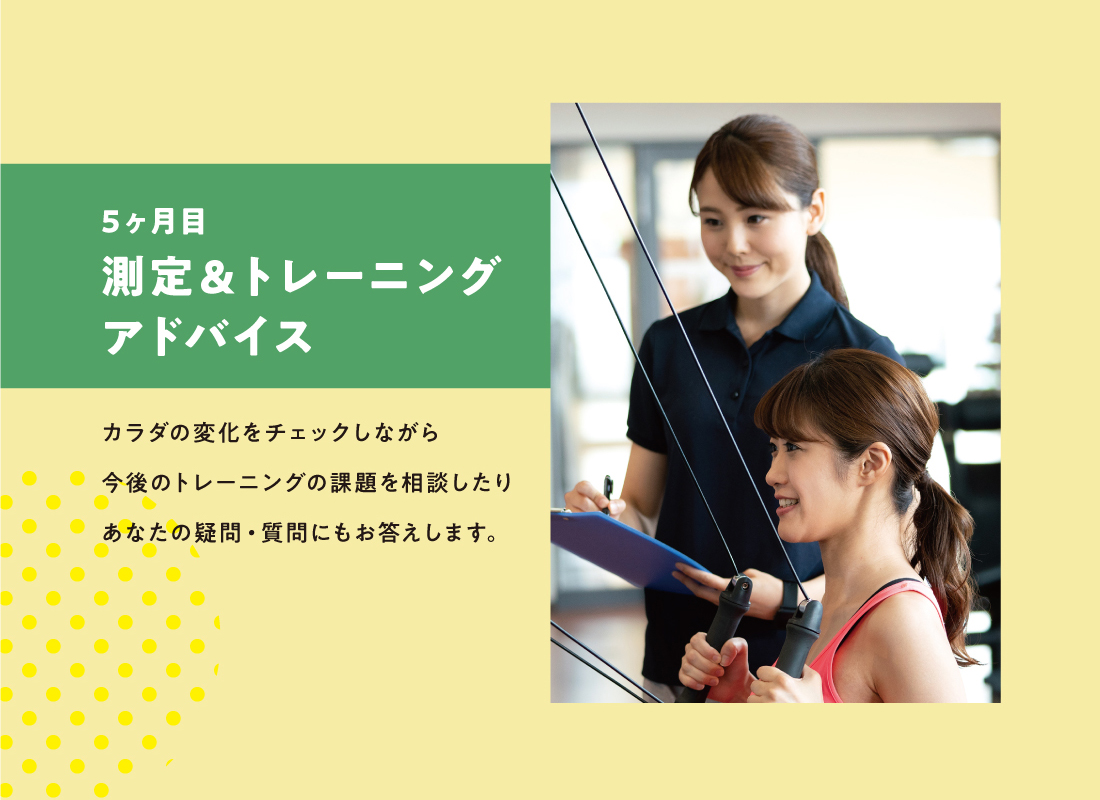 5ヶ月目 測定&トレーニングアドバイス