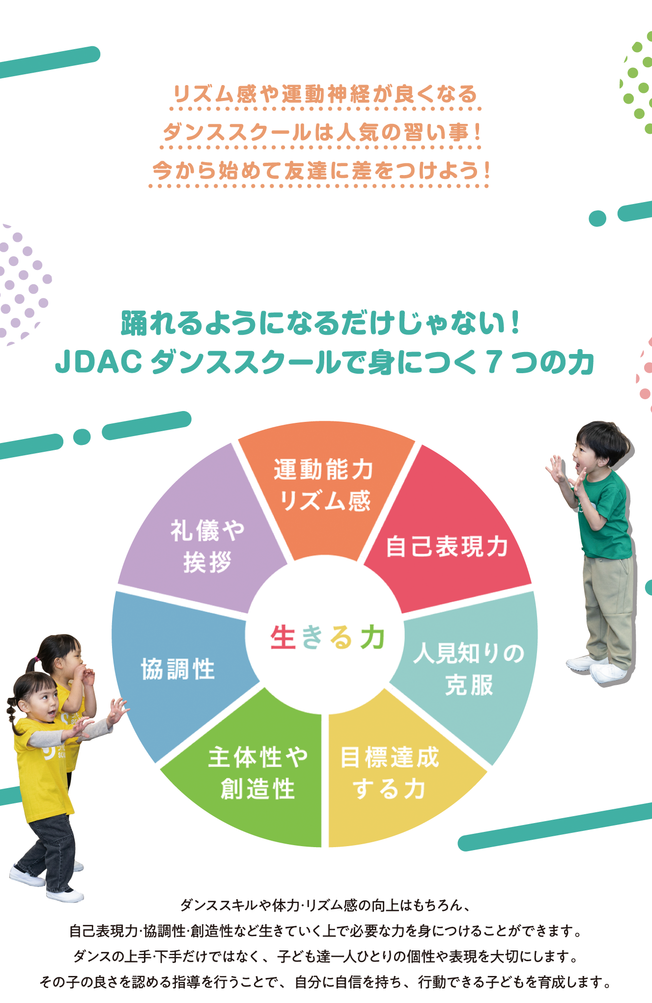 踊れるようになるだけじゃない！JDACダンススクールで身につく7つの力