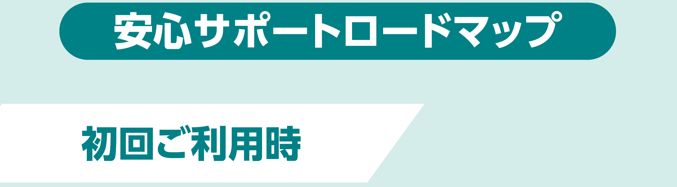 安心サポートロードマップ 初回ご利用時