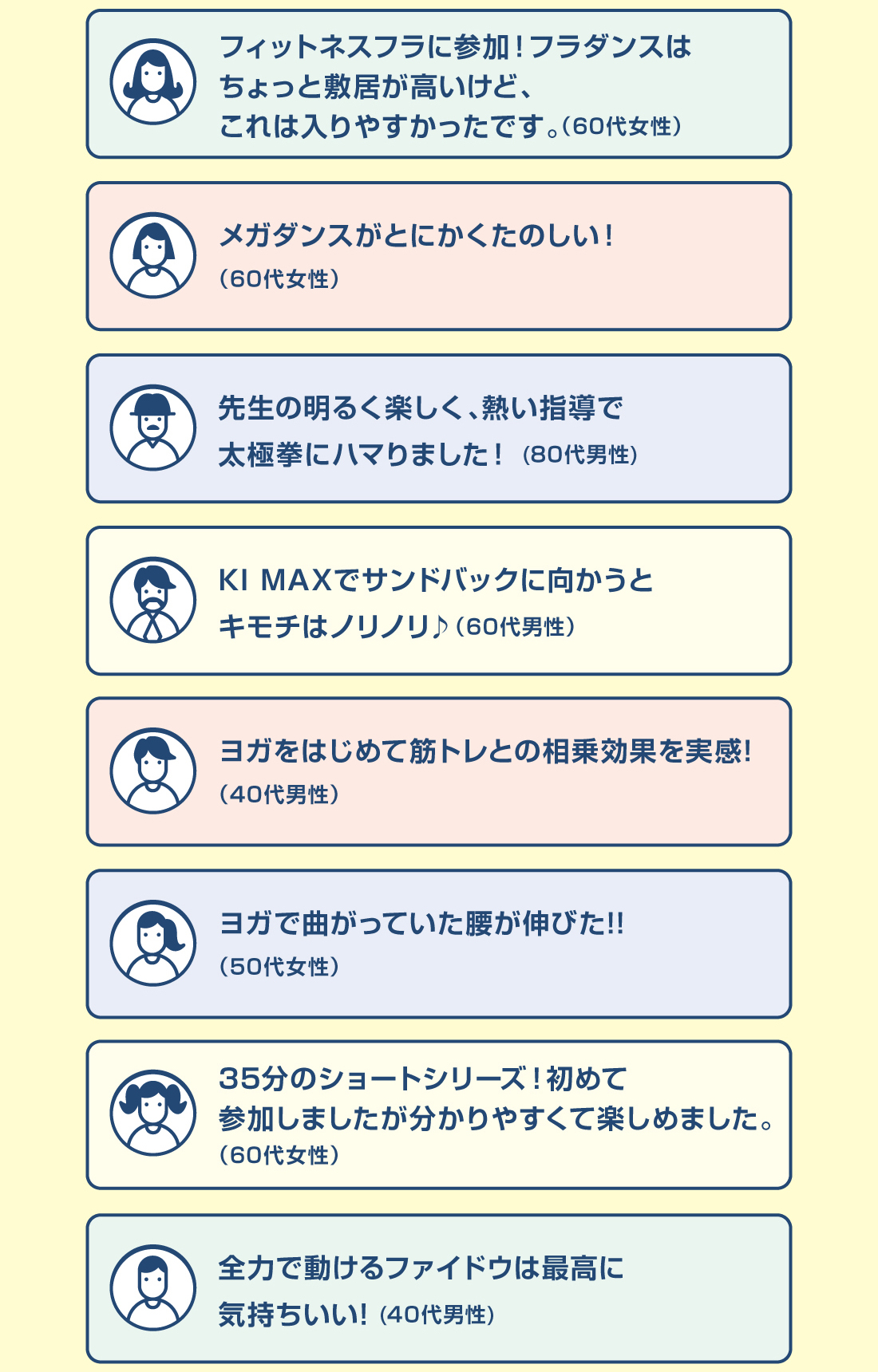 フィットネスフラに参加！ フラダンスはちょっと敷居が高いけど、これは入りやすかったです。（60代女性）